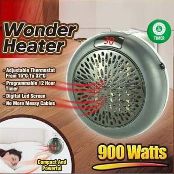 Портативний тепловентилятор нагрівач Wonder Heater Pro 900w з пультом