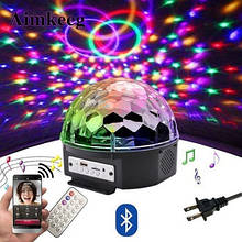 Диско куля (MP3, Bluetooth, USB) - світломузика.
