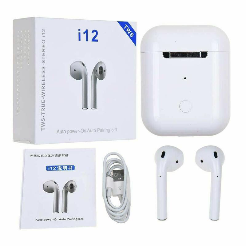 Бездротові Навушники i12(Bluetooth+сенсорні кнопки)