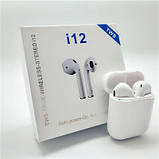 Бездротові Навушники i12(Bluetooth+сенсорні кнопки), фото 5