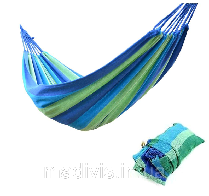 Гамак тканинний бразильський 200*150 см. без перекладин (без планок), фото 1