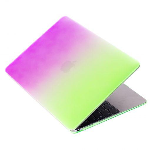 Чохол накладка DDC пластик для MacBook 12" rainbow green