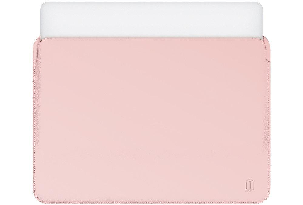Папка-конверт Wiwu Skin Pro Leather для MacBook Air 13,3" pink