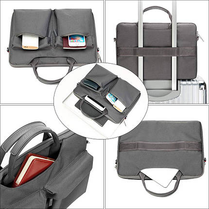 Сумка для ноутбука Wiwu Vigor Shoulder Bag 14'' gray, фото 3