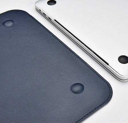 Папка-конверт Wiwu Skin Pro2 Leather для MacBook Air 13,3" (2018) blue, фото 3