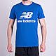 Чоловіча футболка NEW BALANCE, синього кольору - фото 1 - id-p1219326250