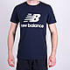 Чоловіча футболка NEW BALANCE, синього кольору - фото 6 - id-p1219326250