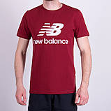 Чоловіча футболка NEW BALANCE, червоного кольору, фото 4