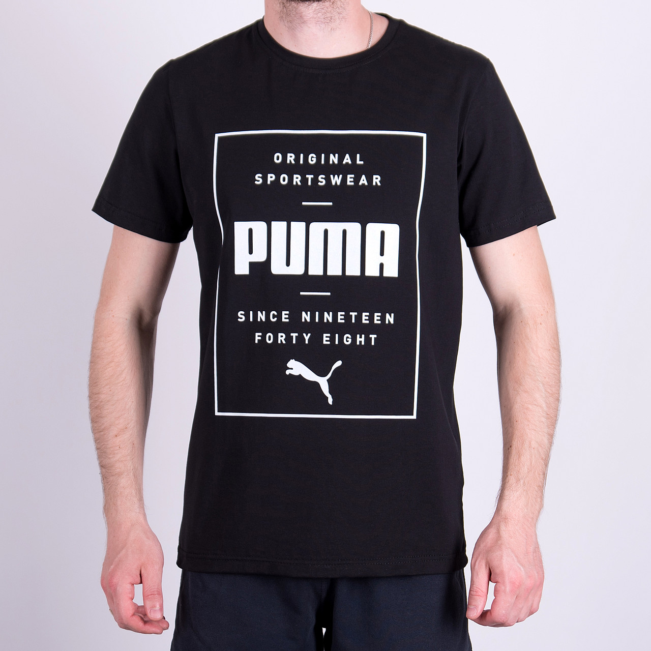 Чоловіча футболка Puma, чорного кольору