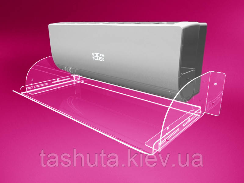 Повітряний екран (дефлектор) кондиціонера завширшки 700 мм з акрилу (Товщина акрилу: 3 мм; )