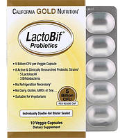 Пробиотики (LactoBif Probiotics) 5 млрд КОЕ 10 капсул