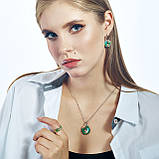 Каблучка срібна жіноча 925 проби з емаллю, кільце зі справжнього срібла для дівчини, фото 2