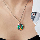 Каблучка срібна жіноча 925 проби з емаллю, кільце зі справжнього срібла для дівчини, фото 4