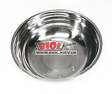 Миска з неіржавкої сталі 20 см 1,3 л, фото 3