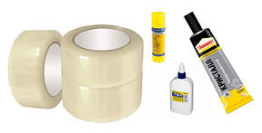 Клей, скотч, герметик