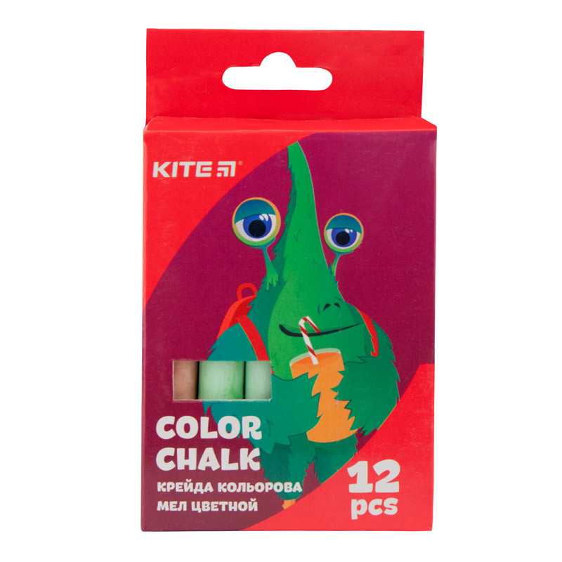 Крейда кольорова Kite, 12 кольорів, Kite Jolliers K19-075, фото 1