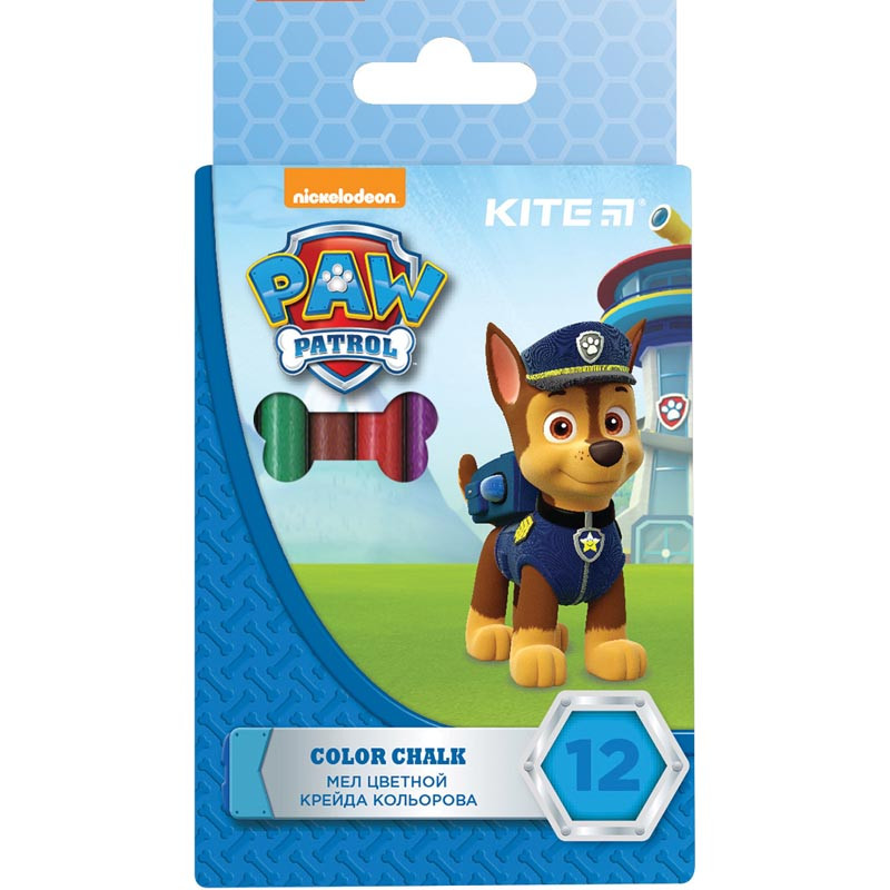 Крейда кольorова, 12 шт., Paw Patrol PAW18-075