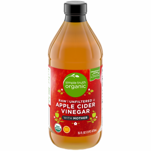 Simple Truth® Organic Apple Cider Vinegar Raw 5% Яблучний оцет натуральний органічний з м'якоттю, 473 мл