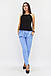 Стильні жіночі брюки Shansy, блакитний, фото 3