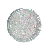 Харчові блискітки Білі голографік 5 г
