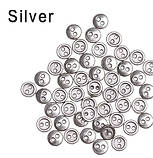 Металеві гудзики для ляльок, мікро, 5 мм. Колір - срібло. №М5.2, фото 2