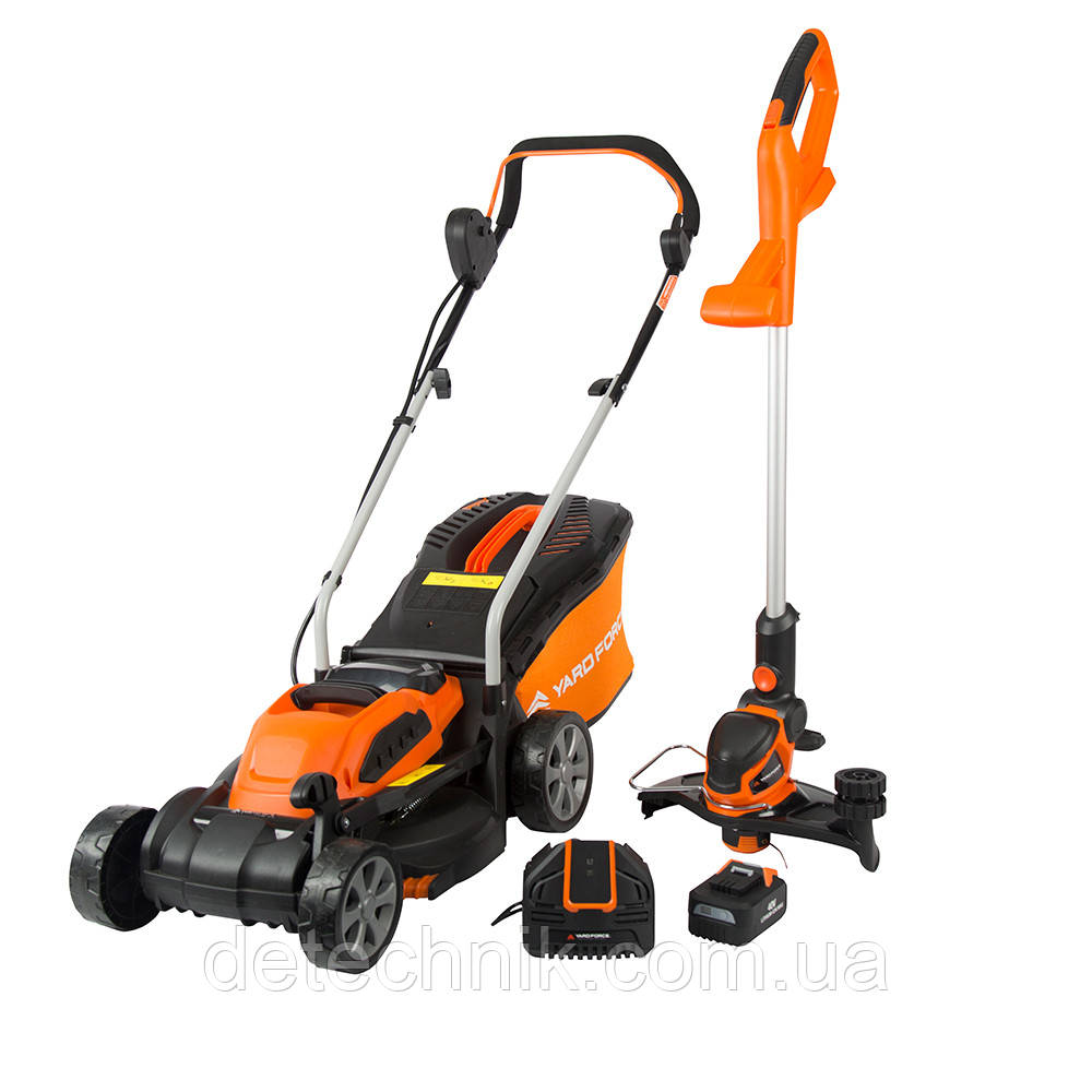 Акумуляторна газонокосарка Yard Force 32 cm 40V LM G32 + LTG30