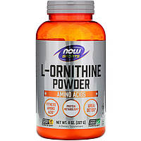 L-Орнитин NOW Foods, Sports "L-Ornithine Pure Powder" чистый порошок (227 г)