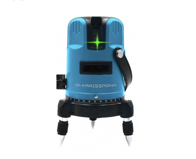 Лазерний рівень Kraissman 5 LL 30 (зелений промінь, 30 м, у кейсі)