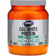 Яичный протеин NOW Foods, Sports "Egg White Protein Powder" без добавок (544 г)