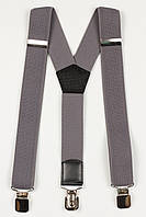 Підтяжки підліткові середні Y30 Top Gal середньо-сірі однотонні