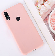 Чехол силиконовый для Xiaomi Redmi 7 розовый (ксиоми редми 7)