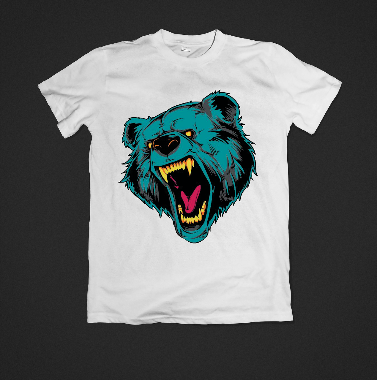 Футболка чоловіча з принтом Bear head
