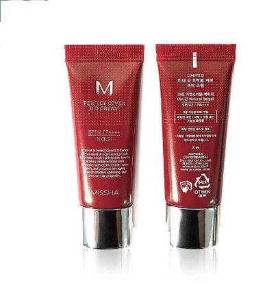 BB-крем з ідеальним покриттям Missha Perfect Cover BB Cream SPF42/PA++ No.21, 20ml, фото 2