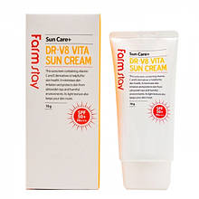Сонцезахисний крем із вітамінами FarmStay DR-V8 Vita Sun Cream SPF 50/PA+++ 70ml