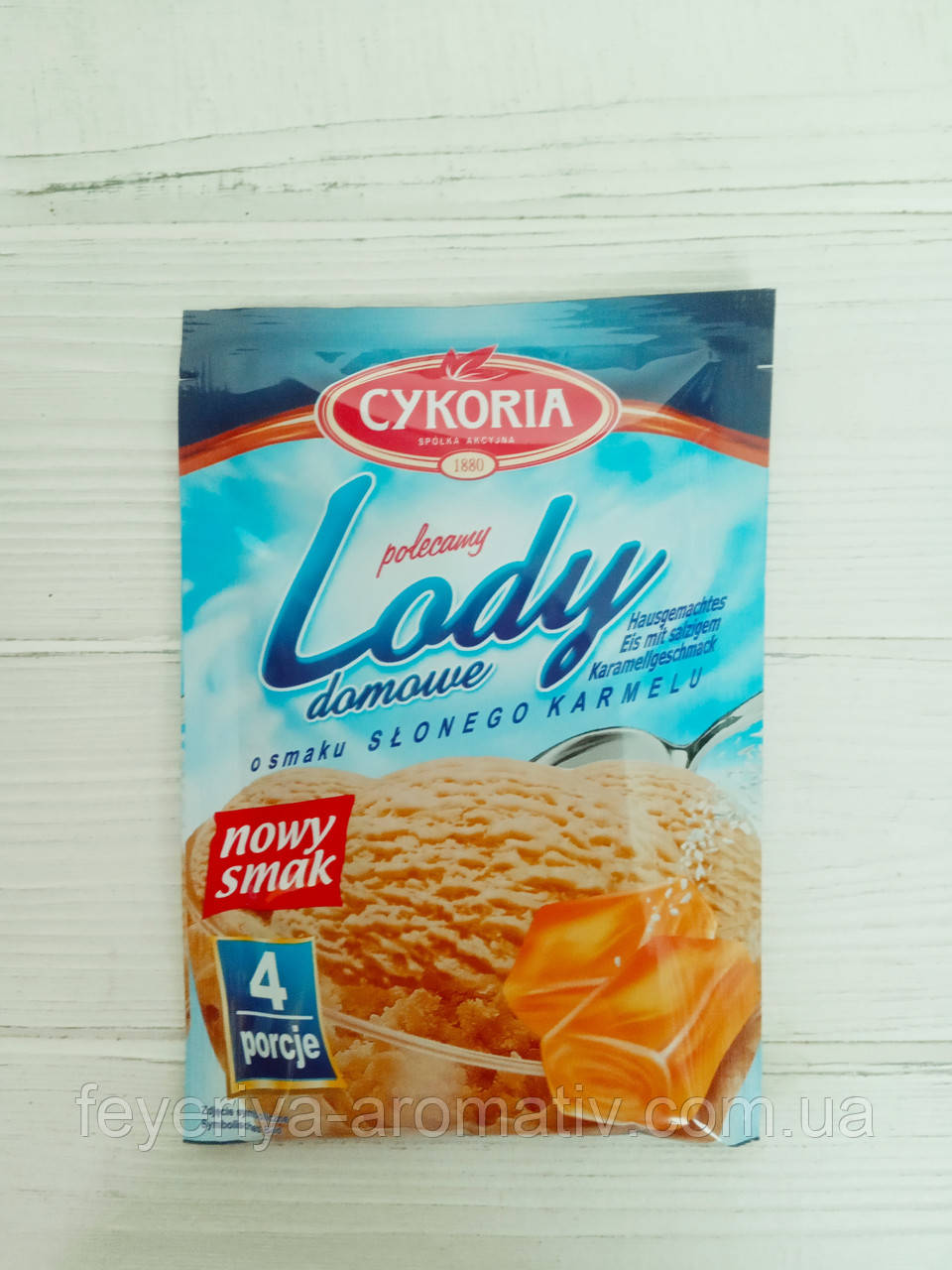 Cykoria Lody домашнє сухе морозиво карамель із сіллю 60 г.
