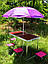 УСИЛЕННИЙ розкладний стіл + парасолька в подарунок, для пікніка, 4 стільці, фото 3