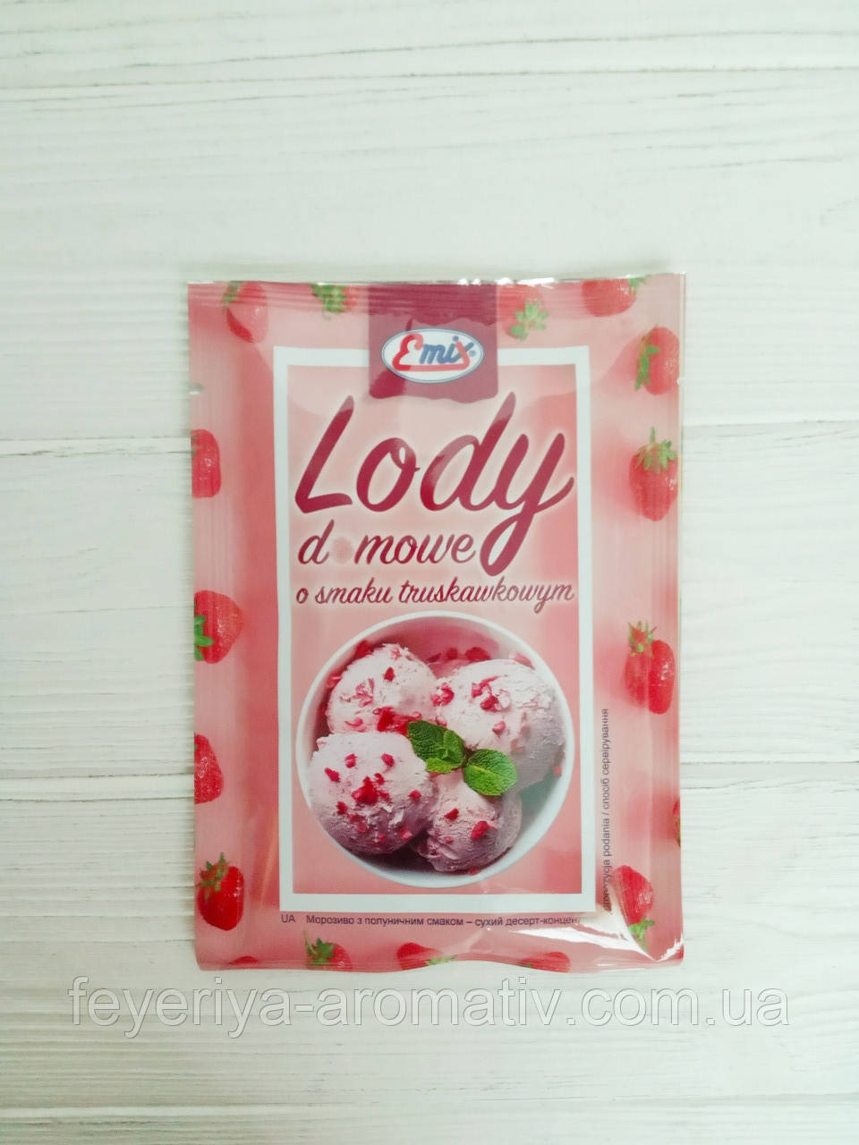Emix Lody domowe домашнє сухе морожене полуниця 60 г.