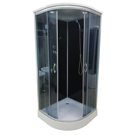 Душовий бокс ATLANTIS AKL 1325P-T ECO GR 80х80х215, фото 1