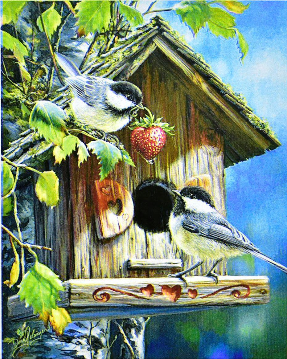 Картина за номерами Пташиний будиночок