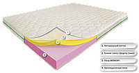 Дрим Айленд 200х80х19, Memory, Зима/Лето, котонновый чехол, беспружинный ортопедический матрас