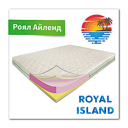 Роял 200х180х21, Memory, Латекс, Зима/Літо, котоновий чохол, безпружинний ортопедичний матрац