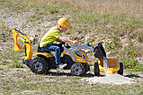 Дитячий трактор на педалях Smoby 710301 з 2-ма ковшами і причепом, фото 6
