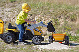 Дитячий трактор на педалях Smoby 710301 з 2-ма ковшами і причепом, фото 8