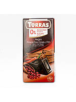 Шоколад Torras Chilli 75г (Чорний з корицею і перцем чилі)