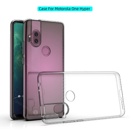 Ультратонкий 0,3 мм чохол для Motorola One Hyper прозорий, фото 1