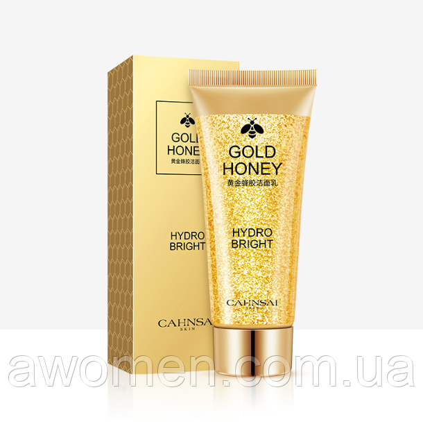 Пінка для вмивання Cahnsai Gold Honey з екстрактом меду та колоїдного золота 100 g
