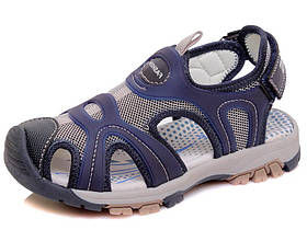 Дитячі сандалі (босоніжки) для хлопчика з підсиленим носком сині р. 26-31