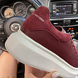 Жіночі кросівки Alexander McQueen Dark Red, кросівки олександр маккуїн, фото 5