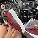 Жіночі кросівки Alexander McQueen Dark Red, кросівки олександр маккуїн, фото 3