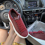 Жіночі кросівки Alexander McQueen Dark Red, кросівки олександр маккуїн, фото 2